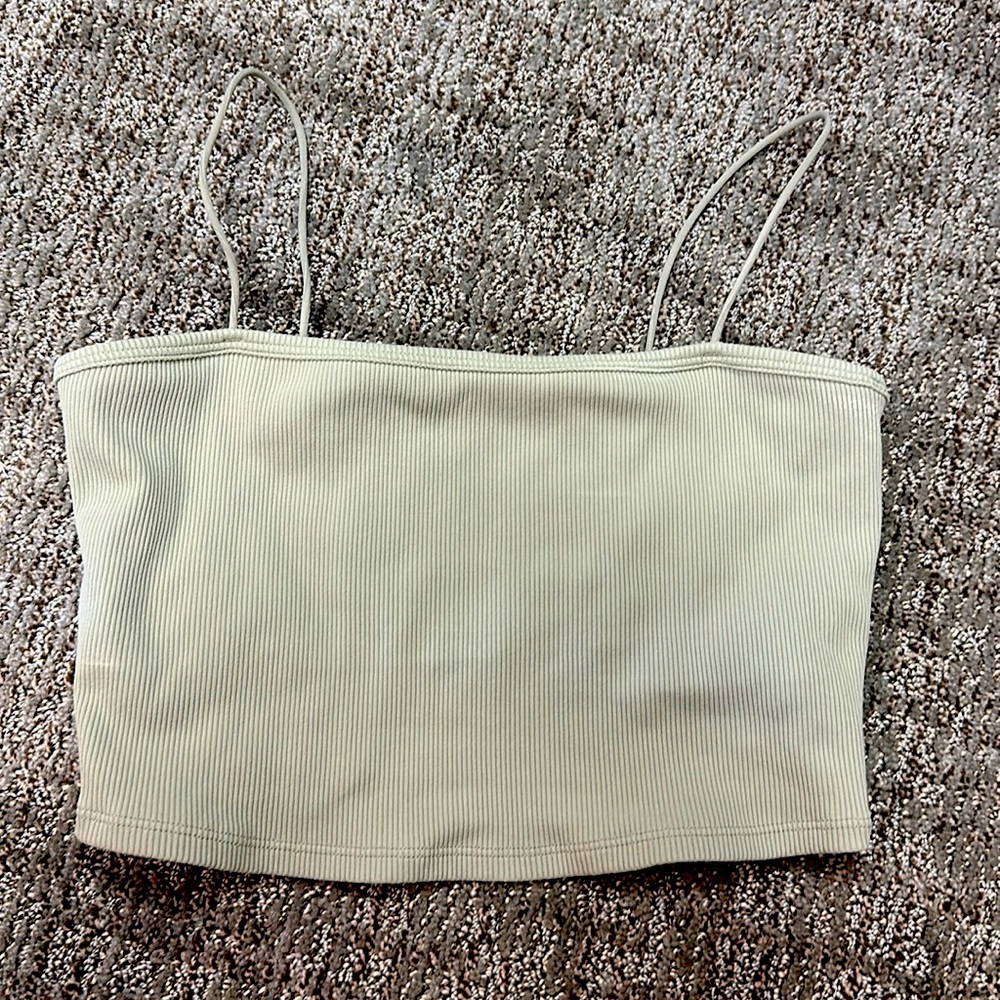 alo ribbed bandeau top